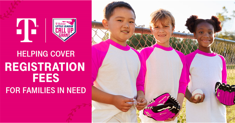 T-Mobile Little League Helps Cover Registration Fees