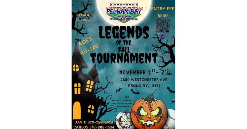 Join us for our 1st Annual Legends of the Fall Tournament