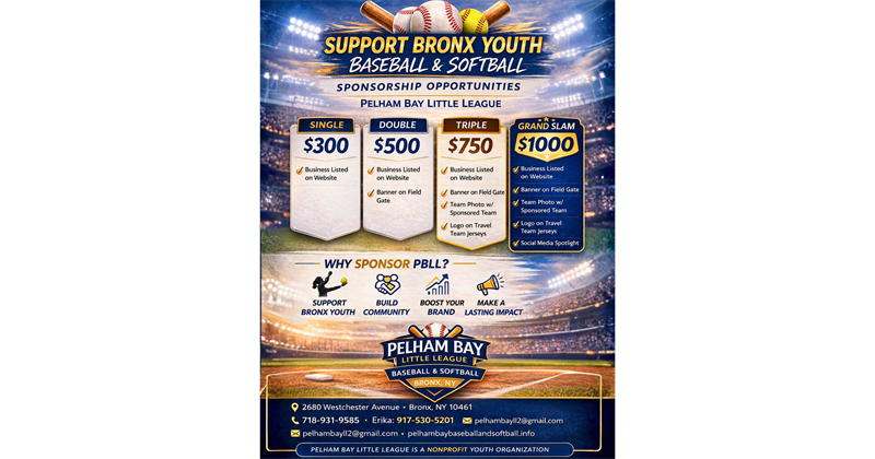 Sponsor Pelham Bay Little League